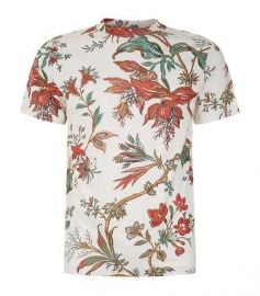 McQ Alexander McQueen Floral Embroidered T-shirt - Farfetch at Farfetch